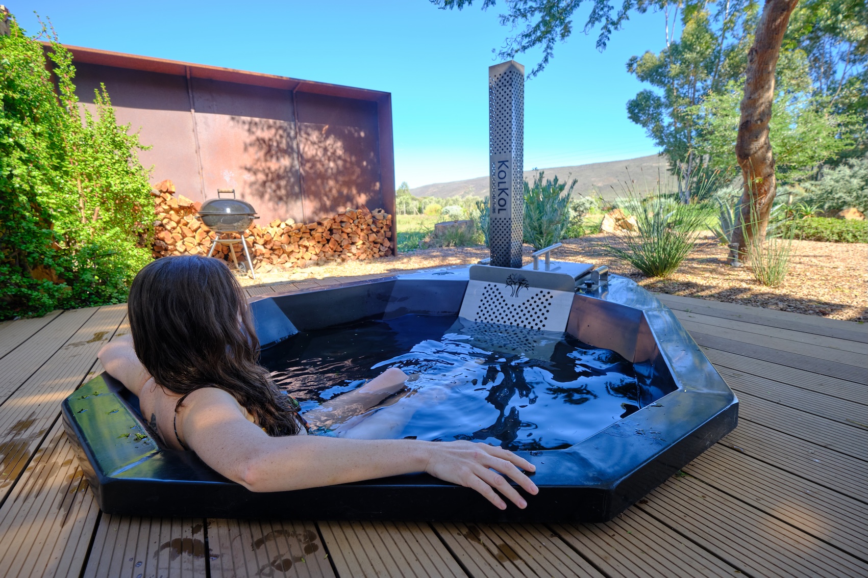 Rock Martin hot tub